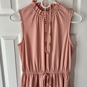 H&M, Blush Sleeve-less Dress, Size 2